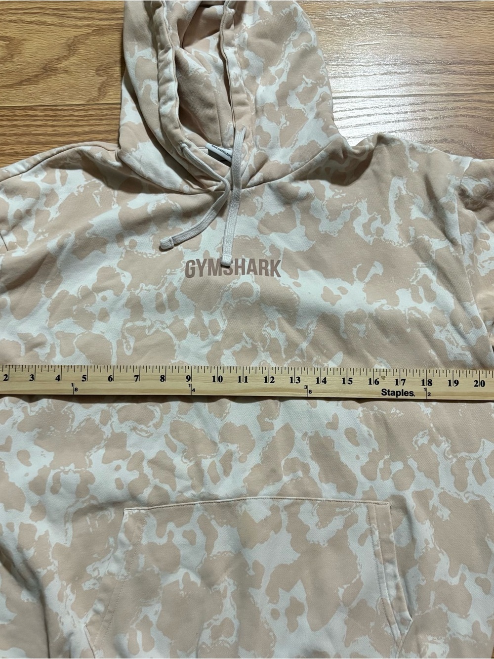 Gymshark Pink Camo Pullover Gym Athletic Workout Hoodie Small - Picture 4 of 7